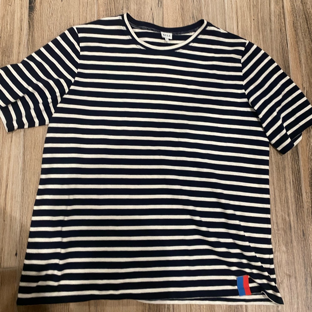 Kule The Modern in navy stripes on cream